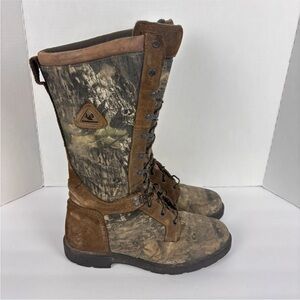Rocky Low Country 7510 13" Waterproof Snake Boots Men’s Size 10.5MW Brown Camo